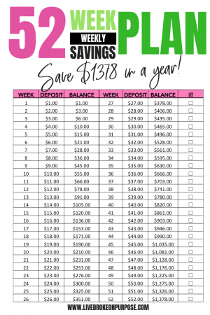 52 Week Money Savings Challenge Pros and Cons – Broke On Purpose®