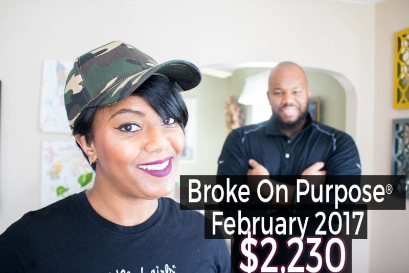 Broke on Purpose February 2017 Debt Payoff Report
